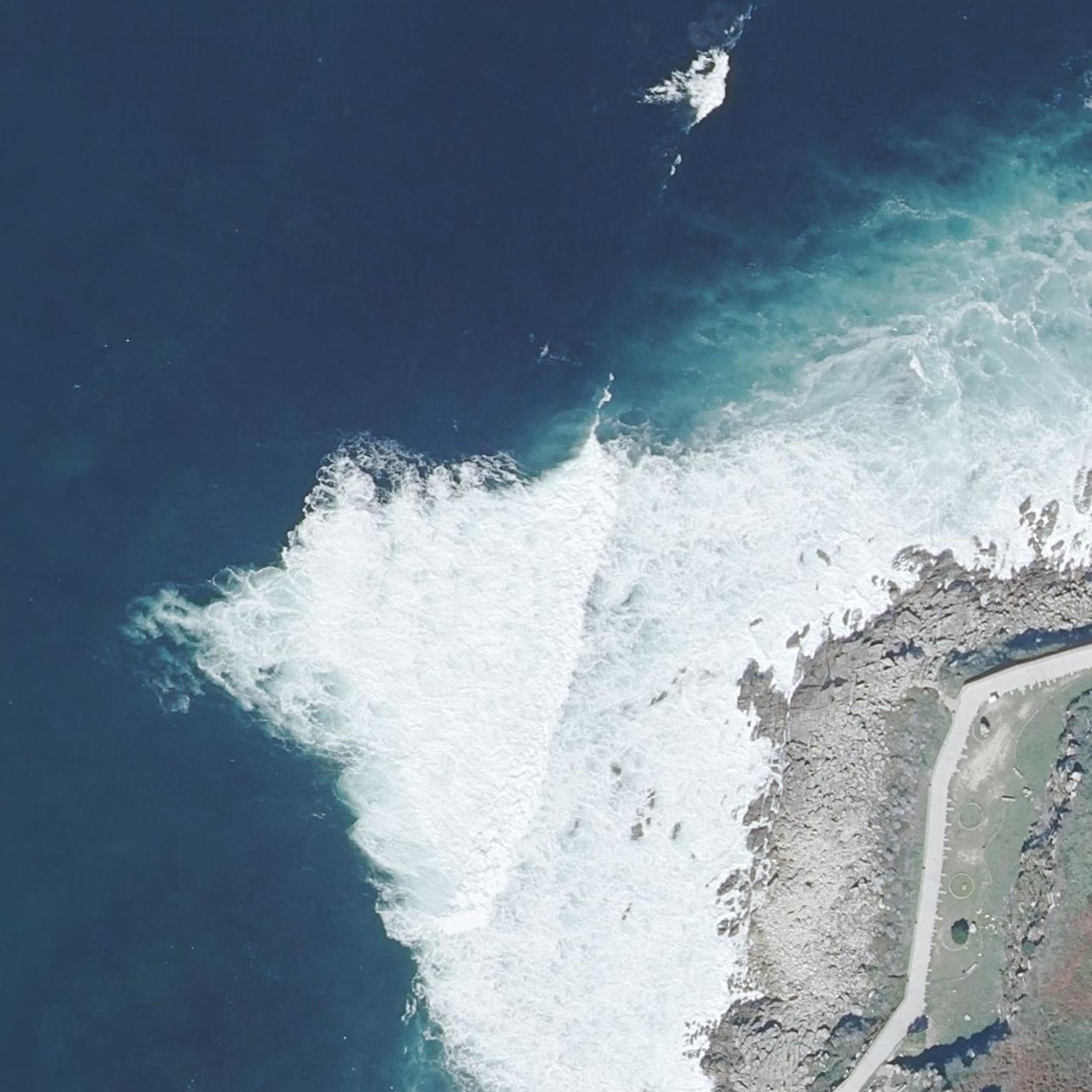 Aerial map of Praia Da Concheira