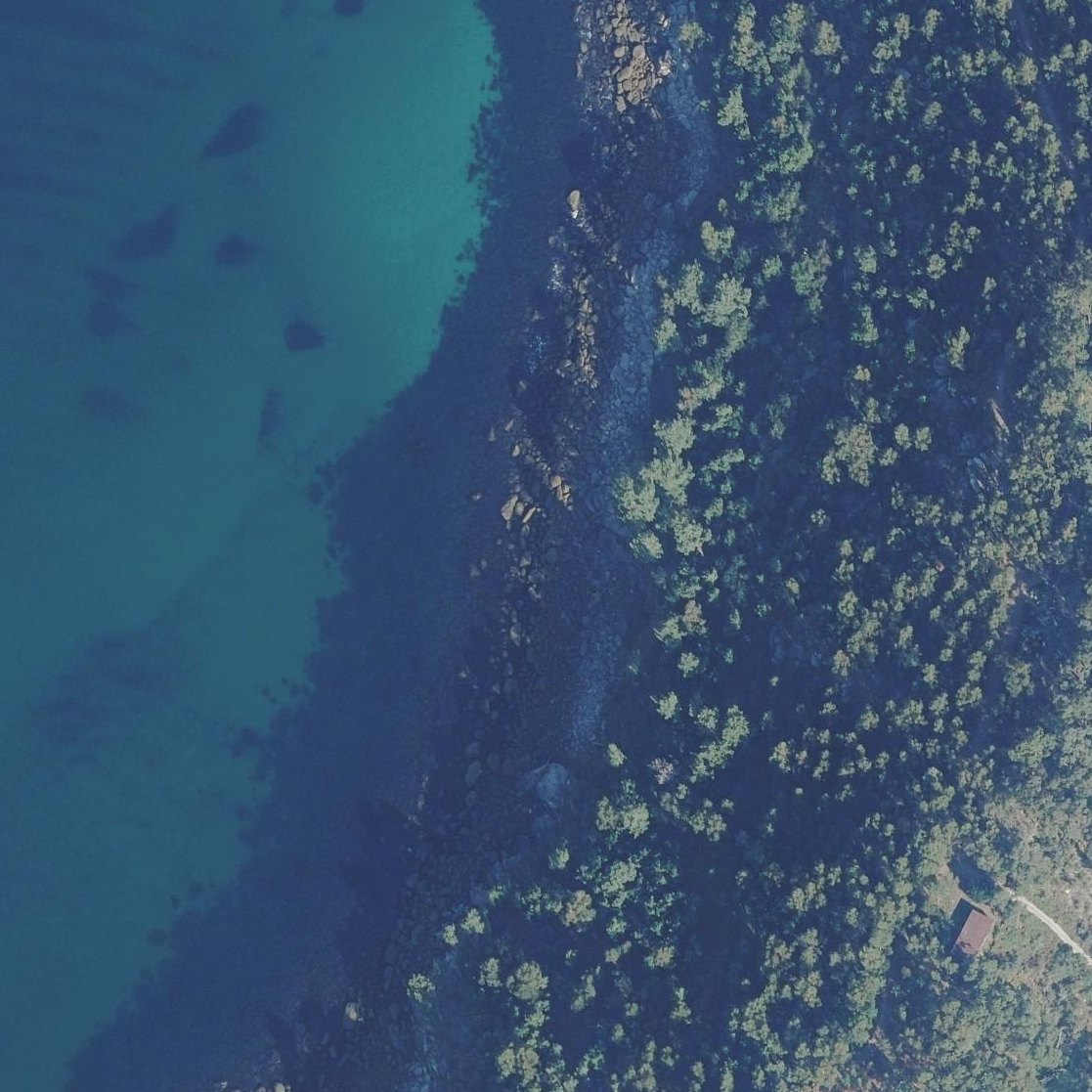Aerial map of Praia Da Cova