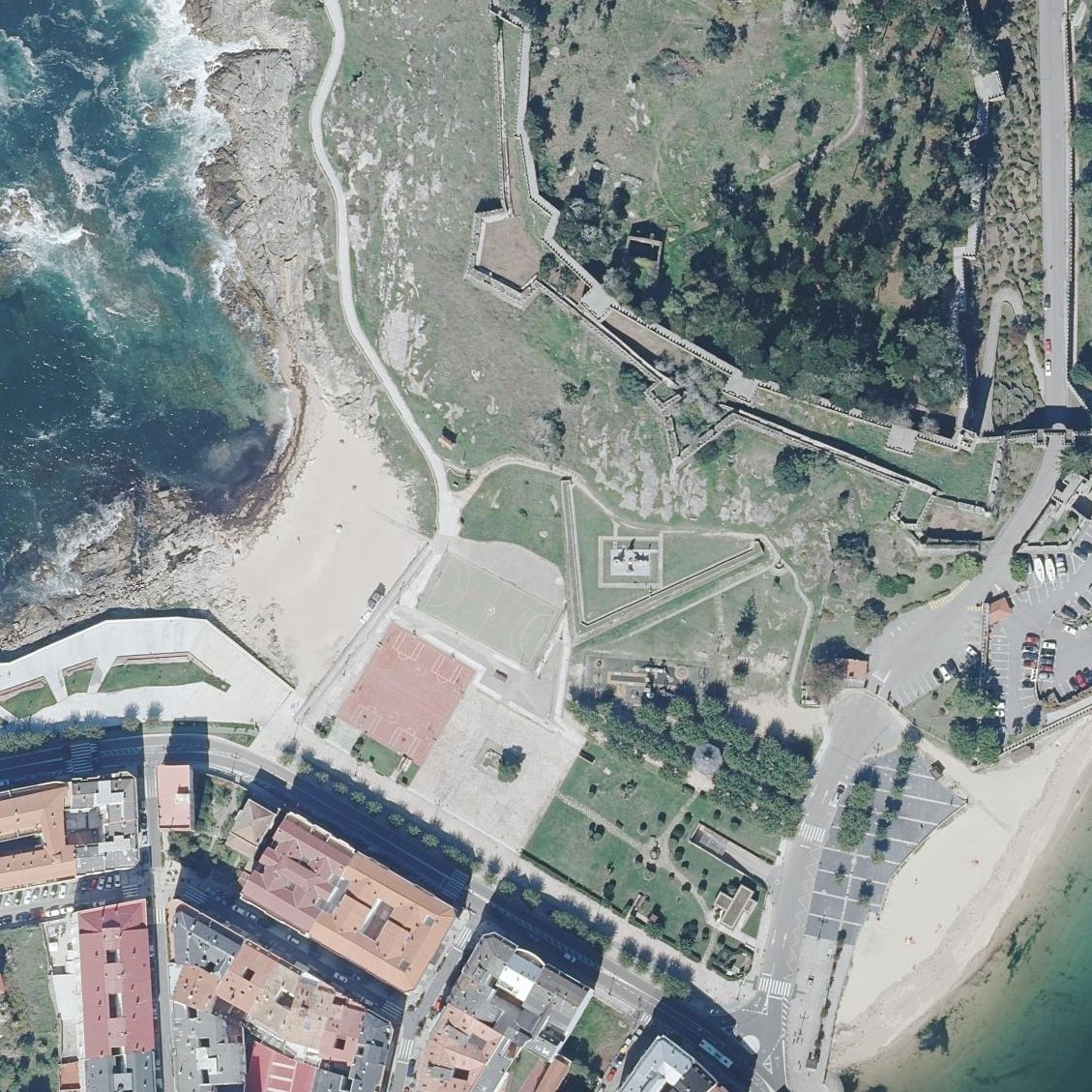 Aerial map of Praia da Cuncheira