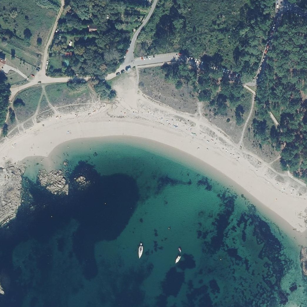 Aerial map of Praia da Illa