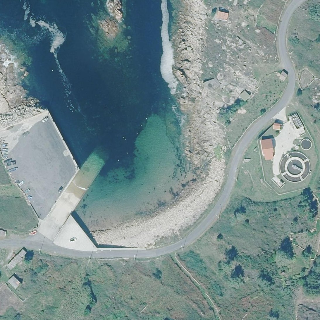 Aerial map of Praia Da Lagoa
