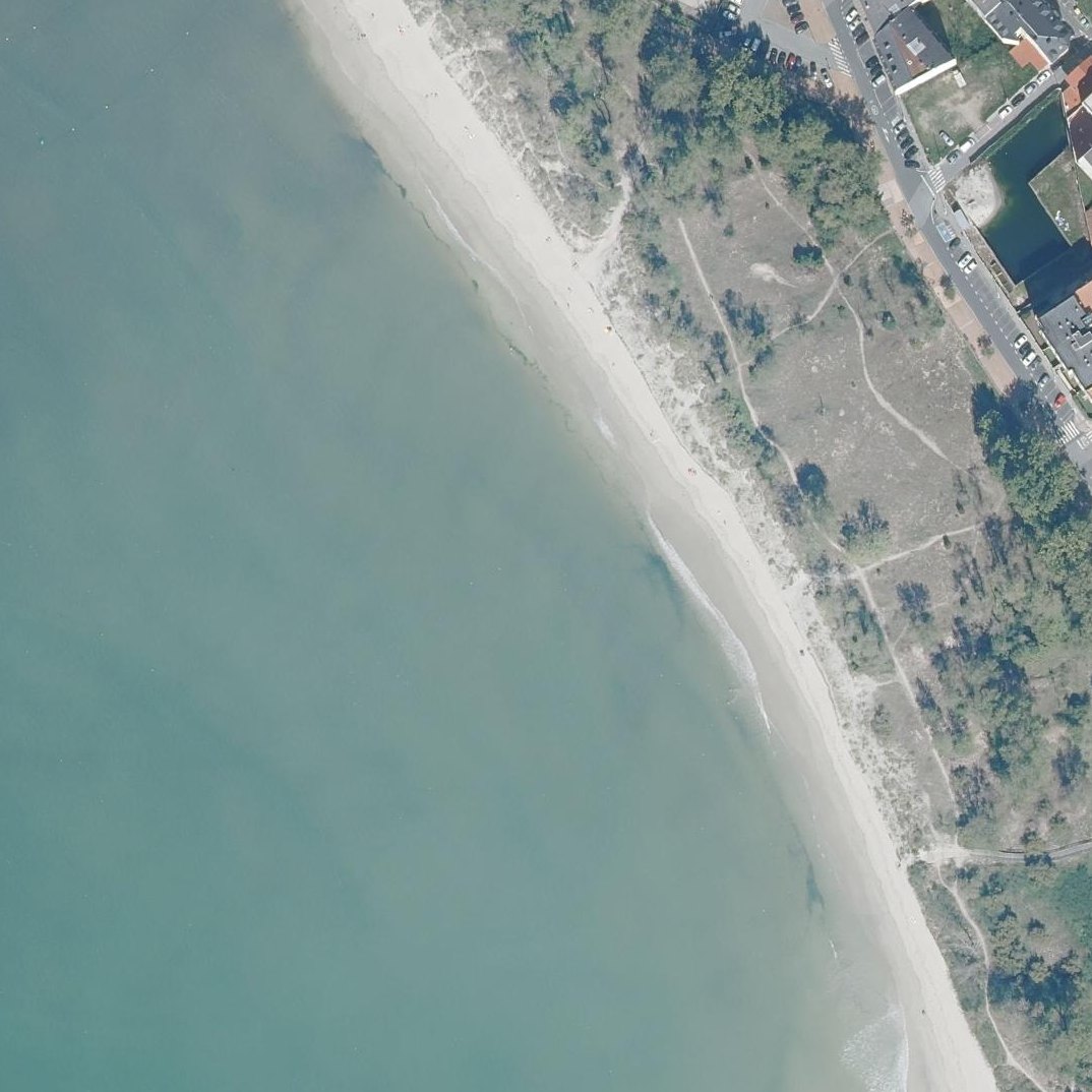 Aerial map of Praia Da Madalena