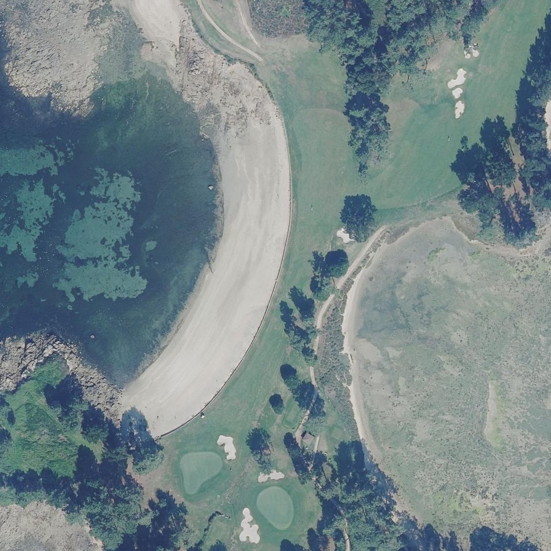 Aerial map of Praia Da Mourisca