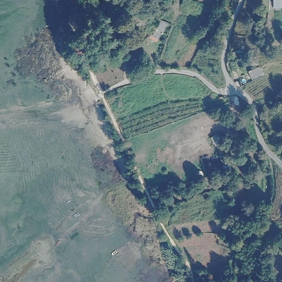 Aerial map of Praia da Ostreira
