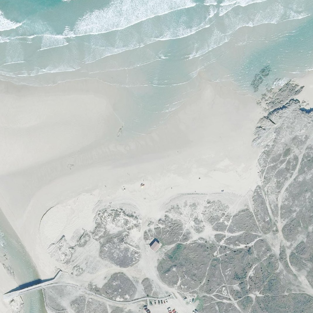 Aerial map of Praia Da Pedra do Sal