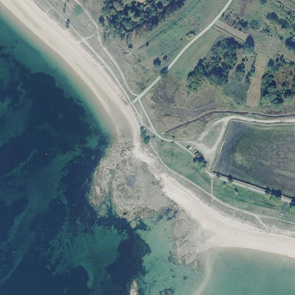 Aerial map of Praia Da Retorta