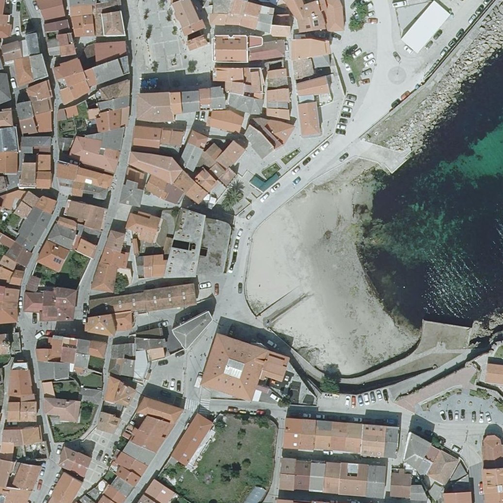 Aerial map of Praia Da Ribeira