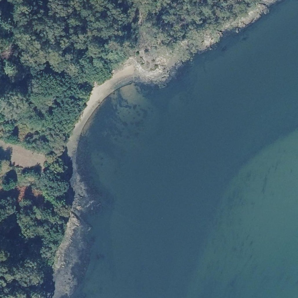 Aerial map of Praia Da Ribeira