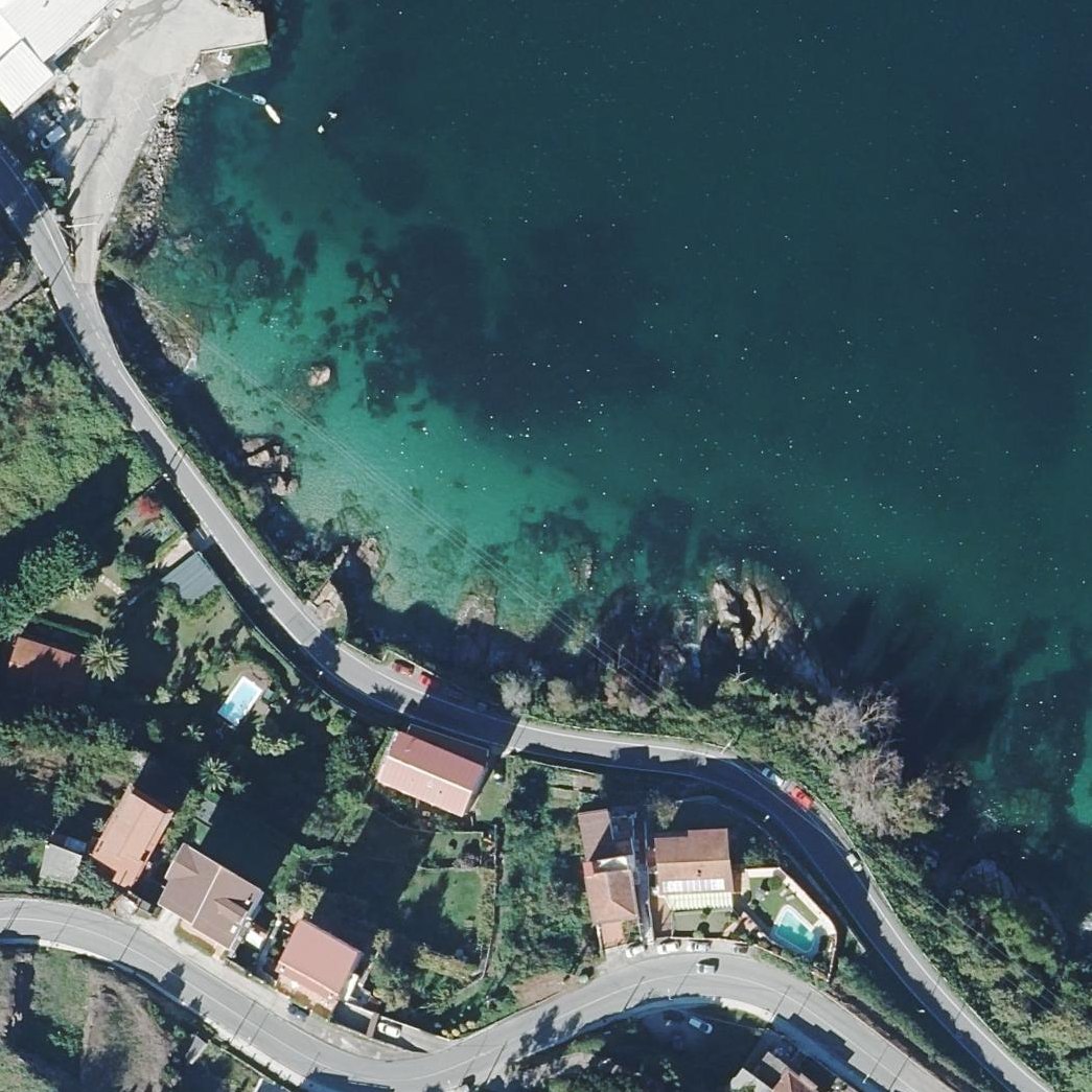Aerial map of Praia da Robaleira