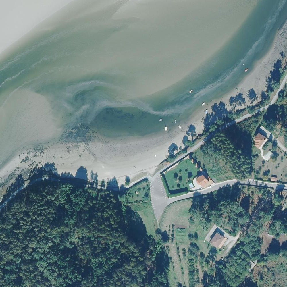 Aerial map of Praia da Urixeira