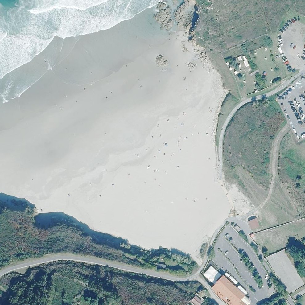 Aerial map of Praia Da Vaca