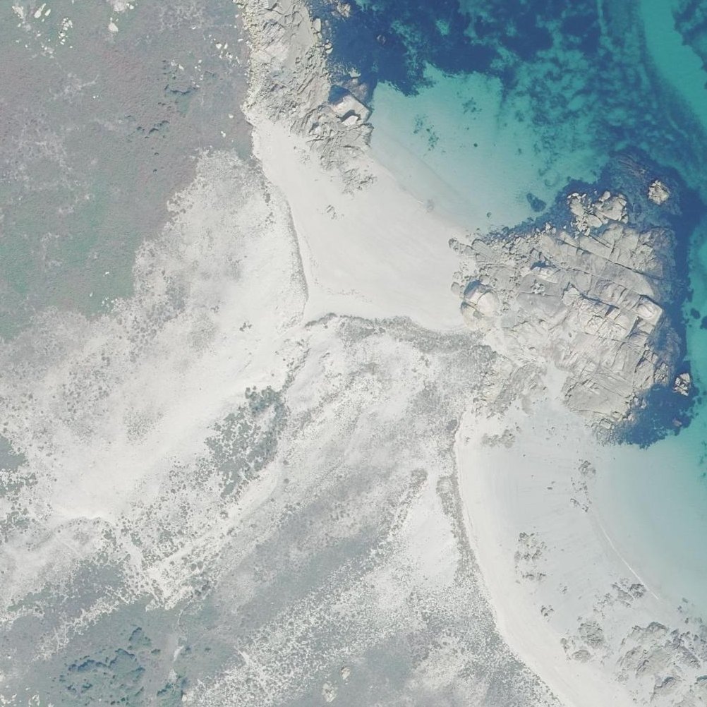 Aerial map of Praia da Zafra