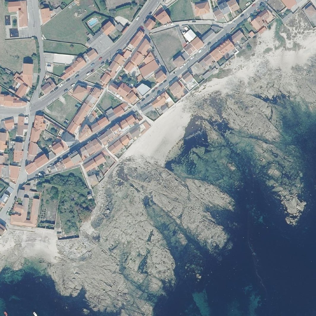Aerial map of Praia das Furnas