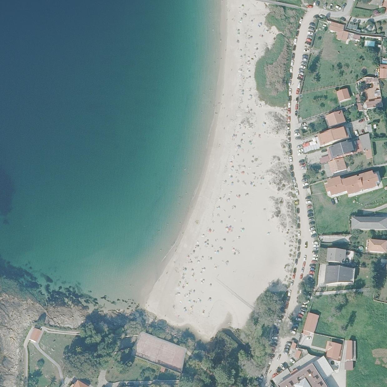 Aerial map of Praia das Gaivotas
