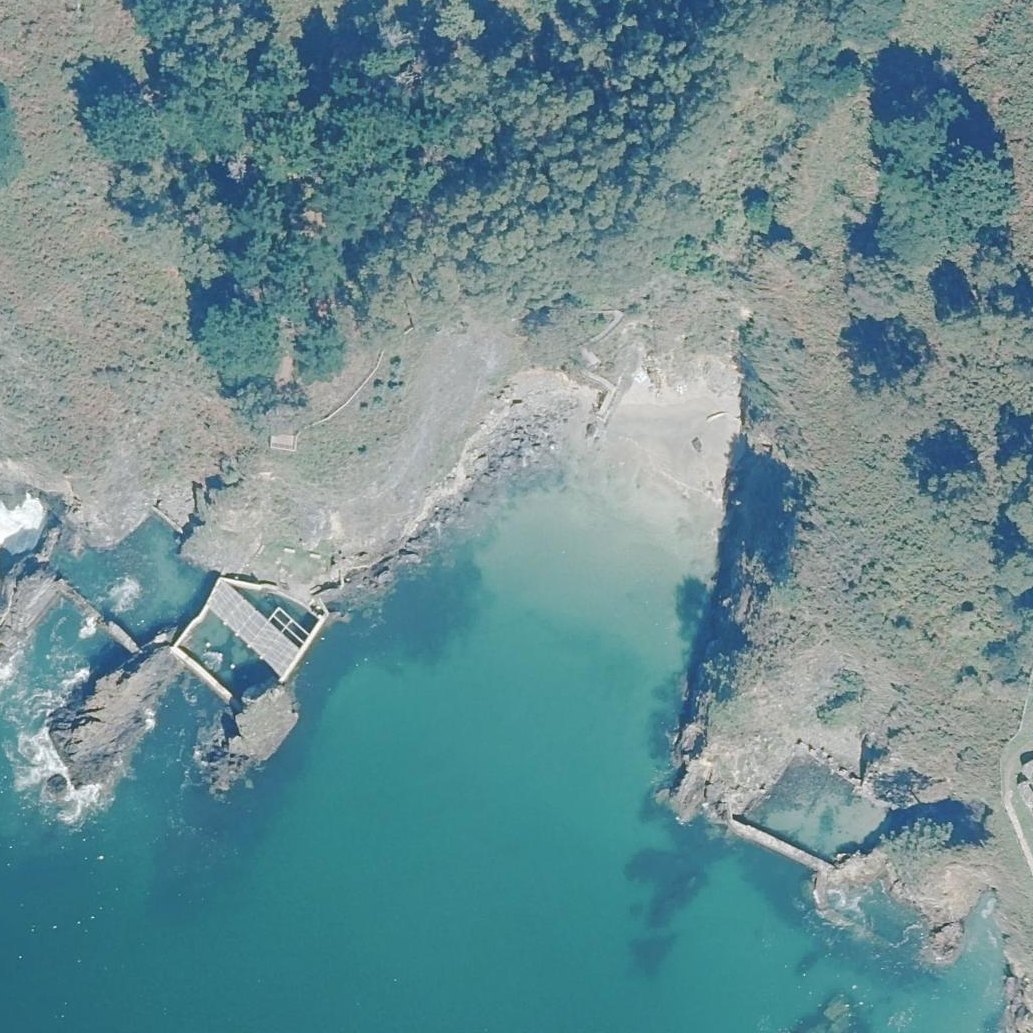 Aerial map of Praia das Sonreiras