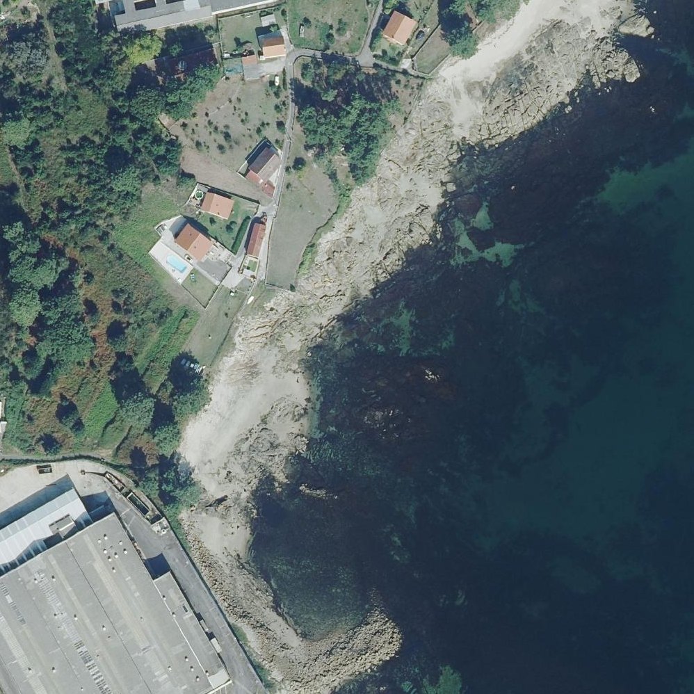 Aerial map of Praia de Agrocobo