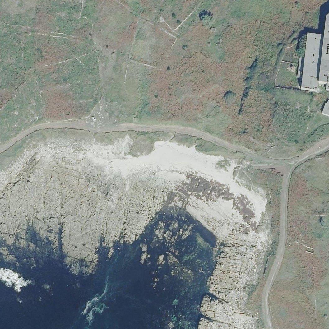 Aerial map of Praia de Ardeleiro