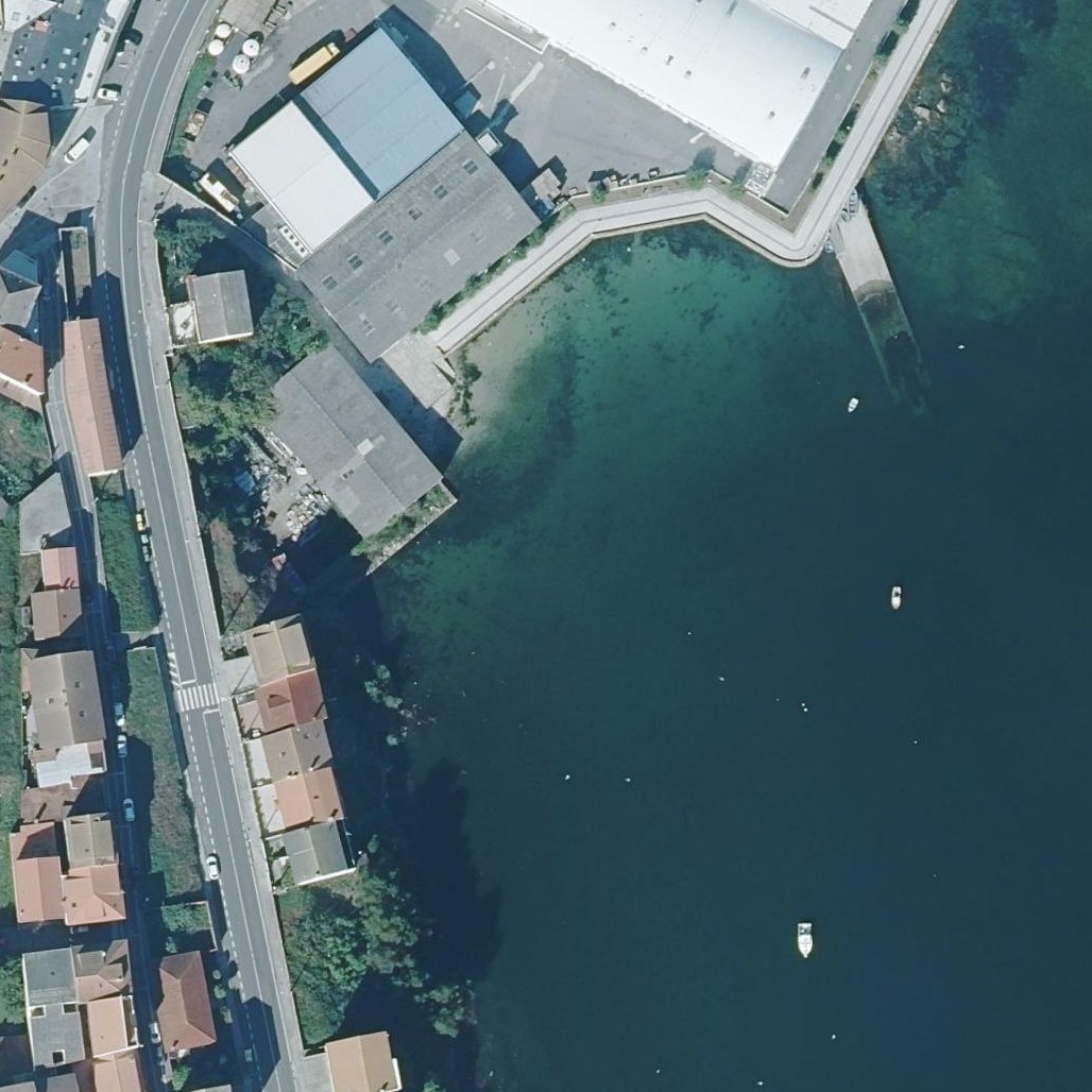 Aerial map of Praia de Area Da Vila