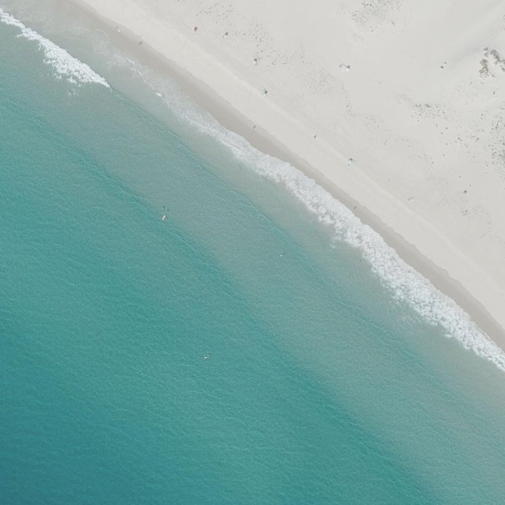 Aerial map of Praia de Area Maior