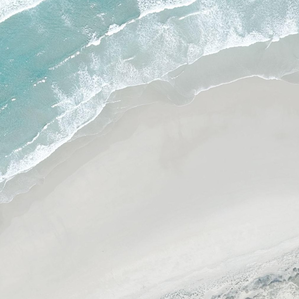 Aerial map of Praia de Baldaio