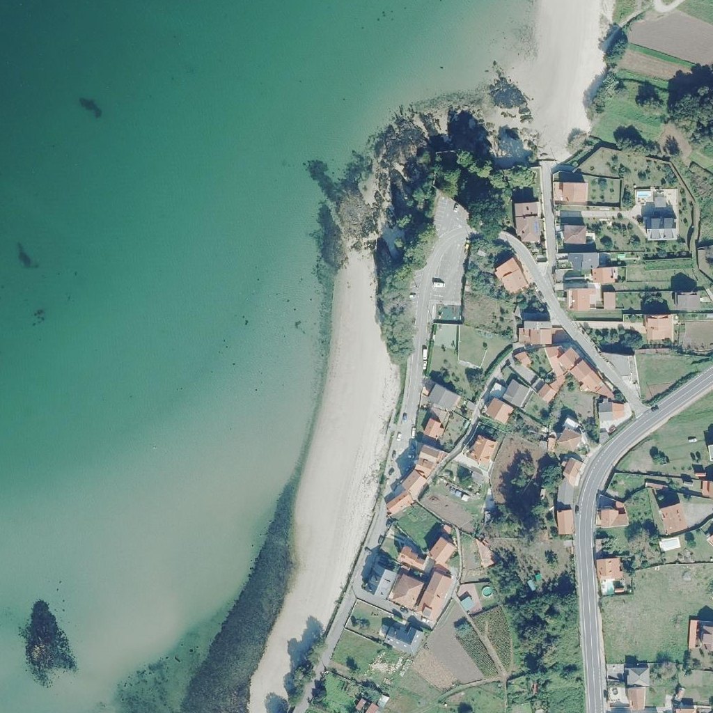 Aerial map of Praia de Boa Chica