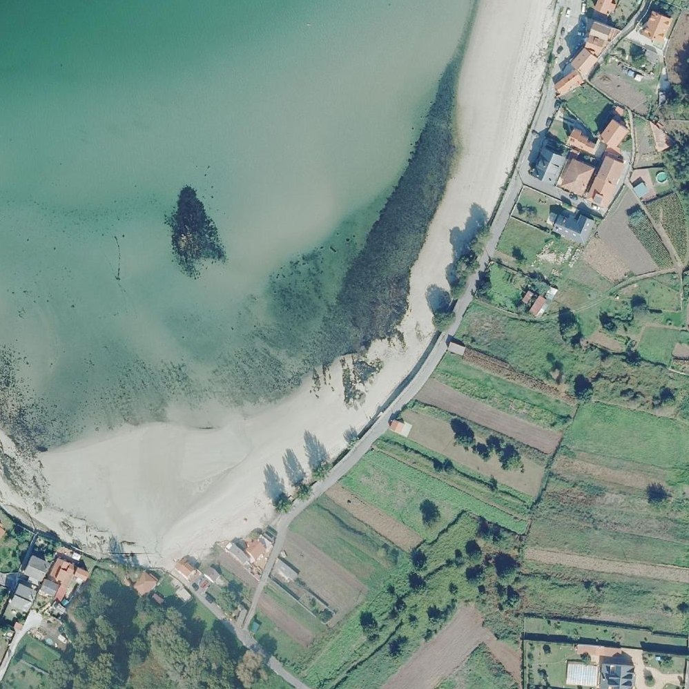 Aerial map of Praia de Boa Grande
