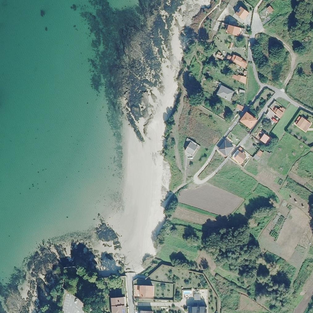 Aerial map of Praia de Boa Pequena