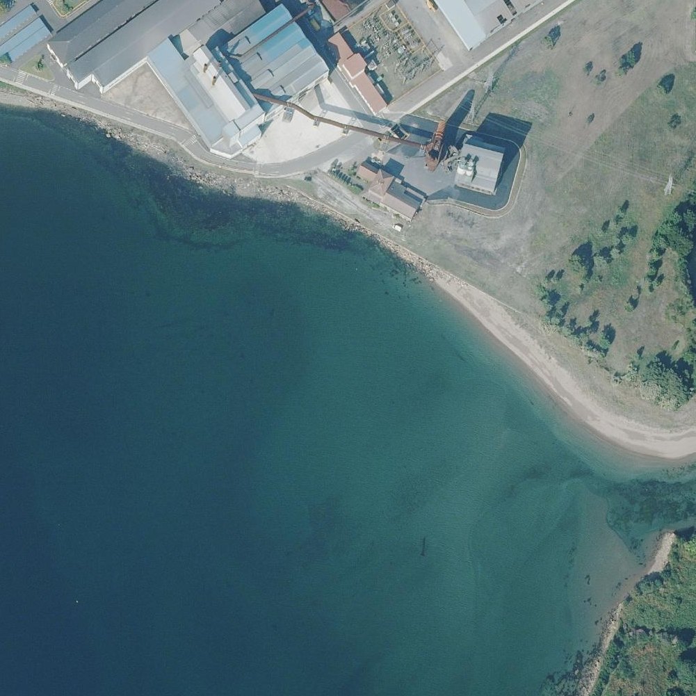 Aerial map of Praia de Brens