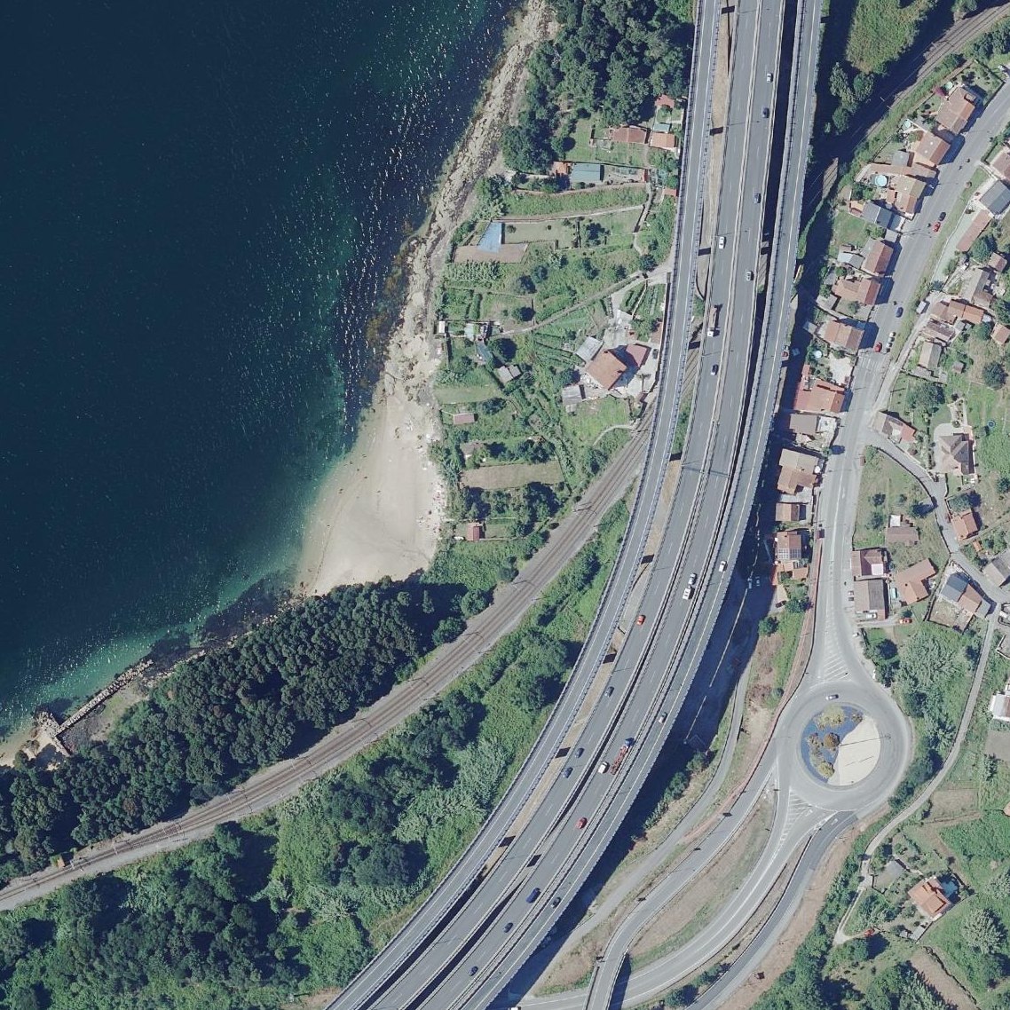 Aerial map of Praia de Cabanas