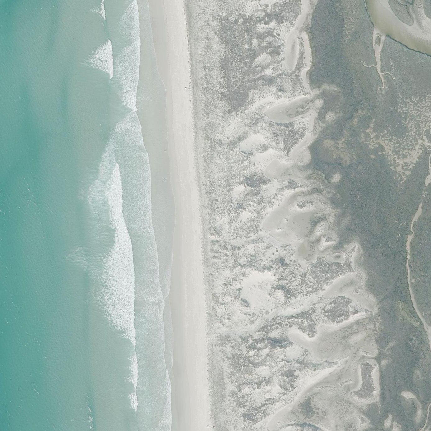 Aerial map of Praia de Carnota