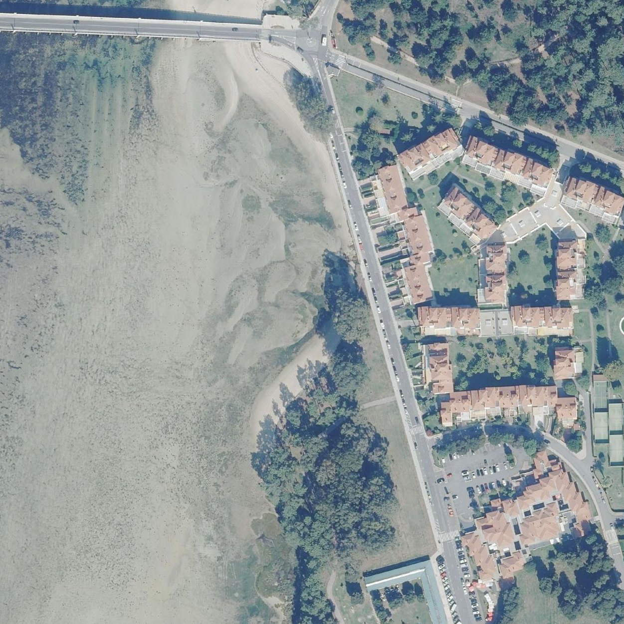 Aerial map of Praia de Covadelo