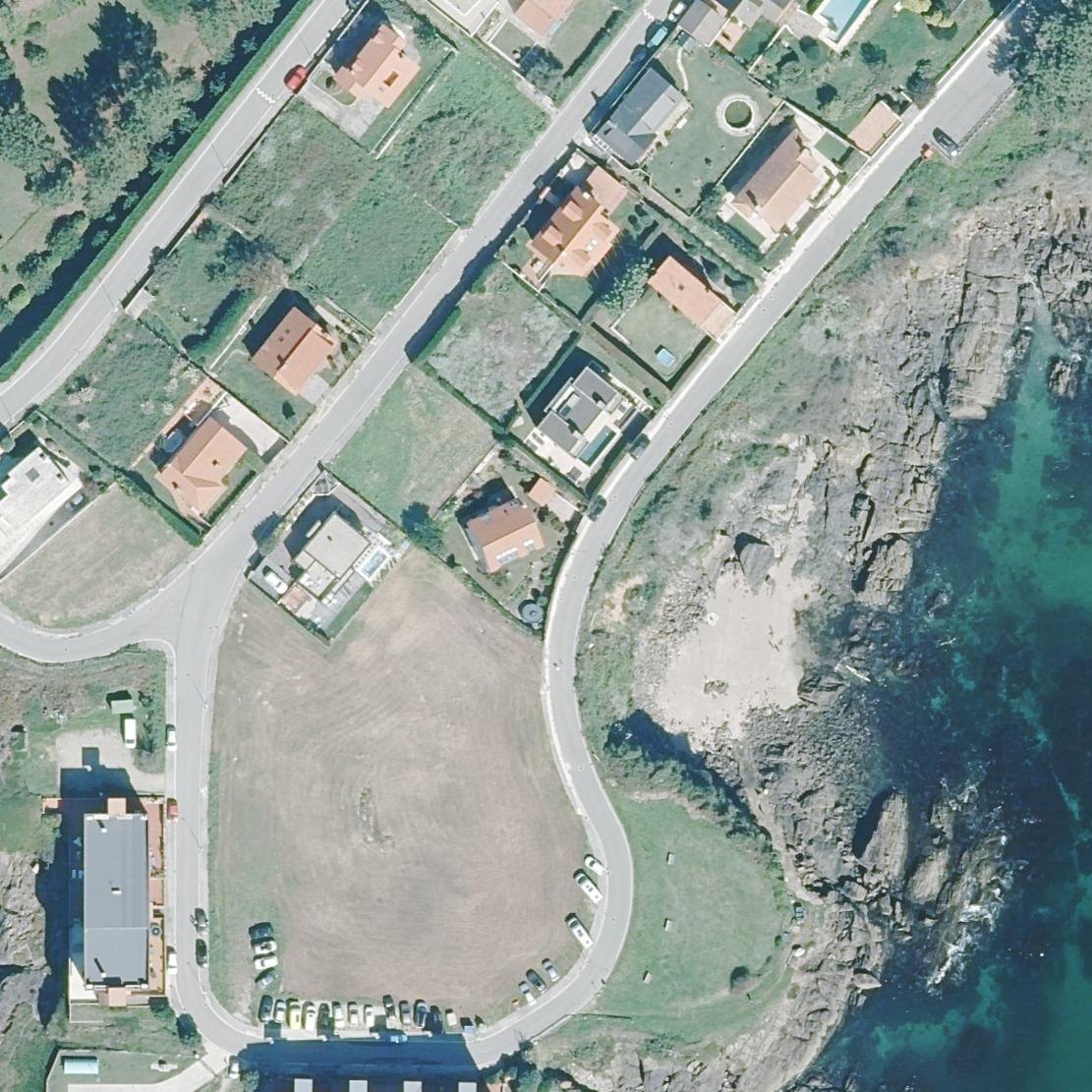 Aerial map of Praia de Espiñeiro