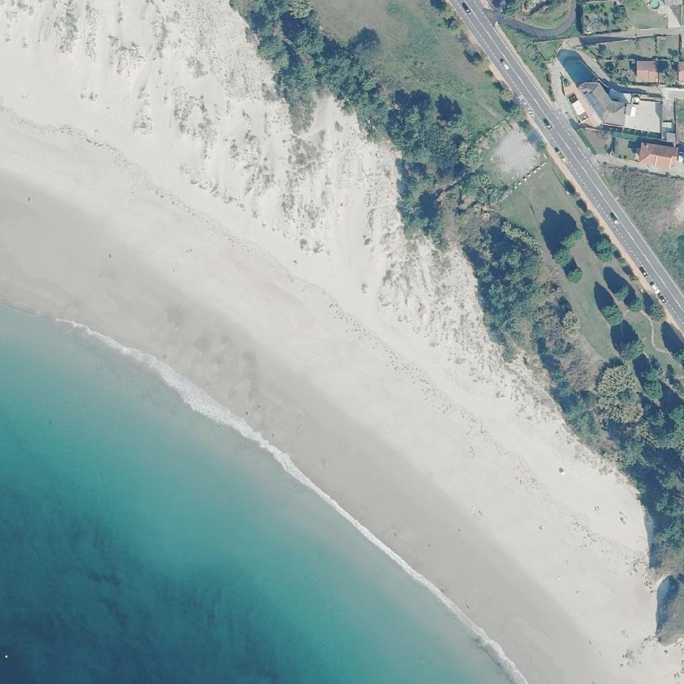Aerial map of Praia de Magor