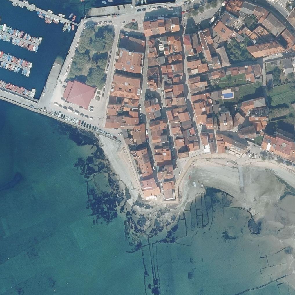 Aerial map of Praia de Portugalete