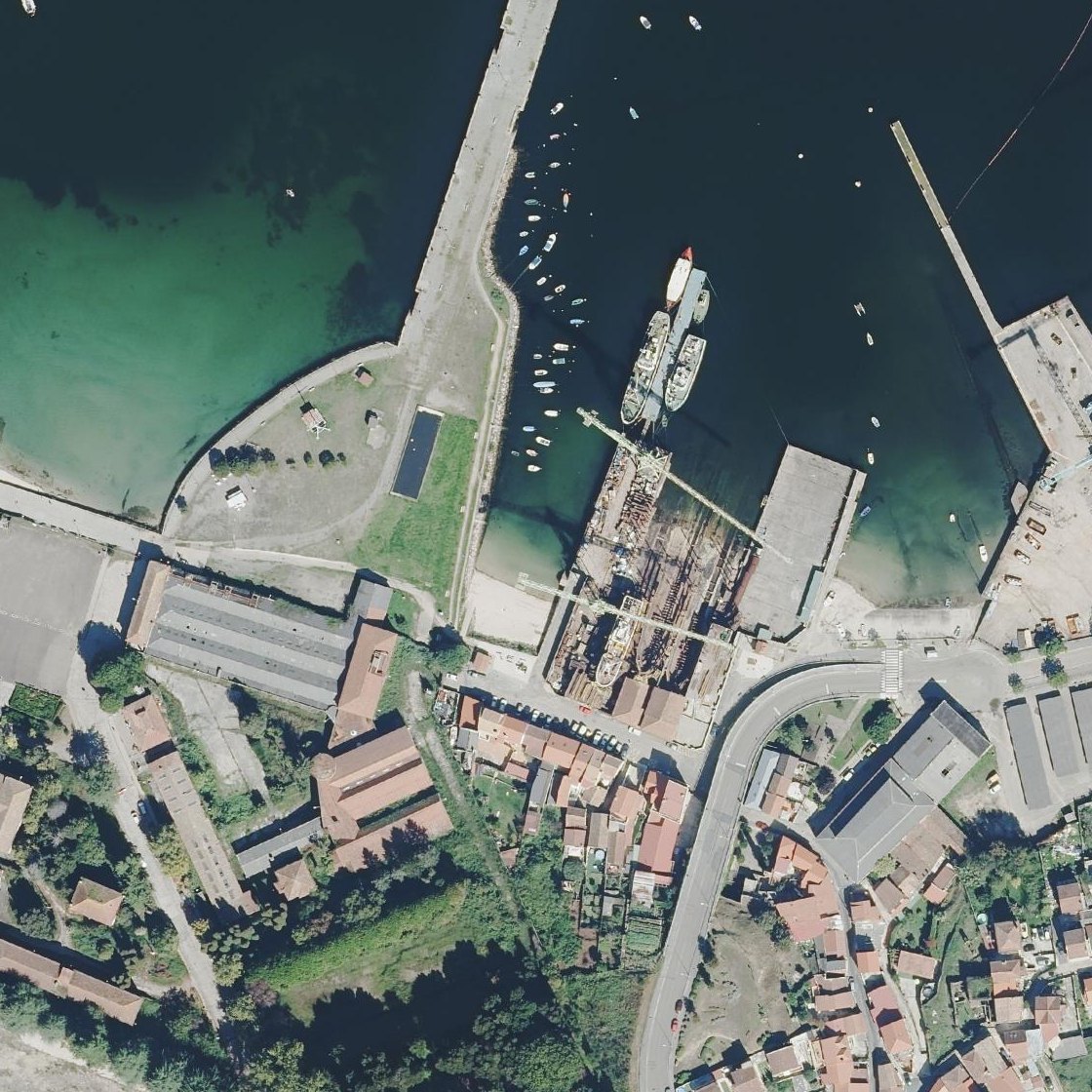 Aerial map of Praia de Ríos de Dentro