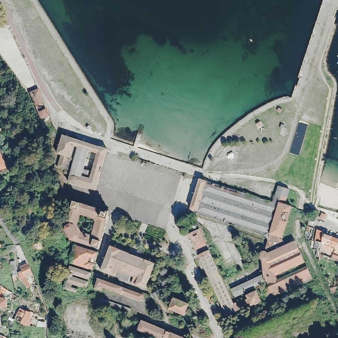 Aerial map of Praia de Ríos de Fóra