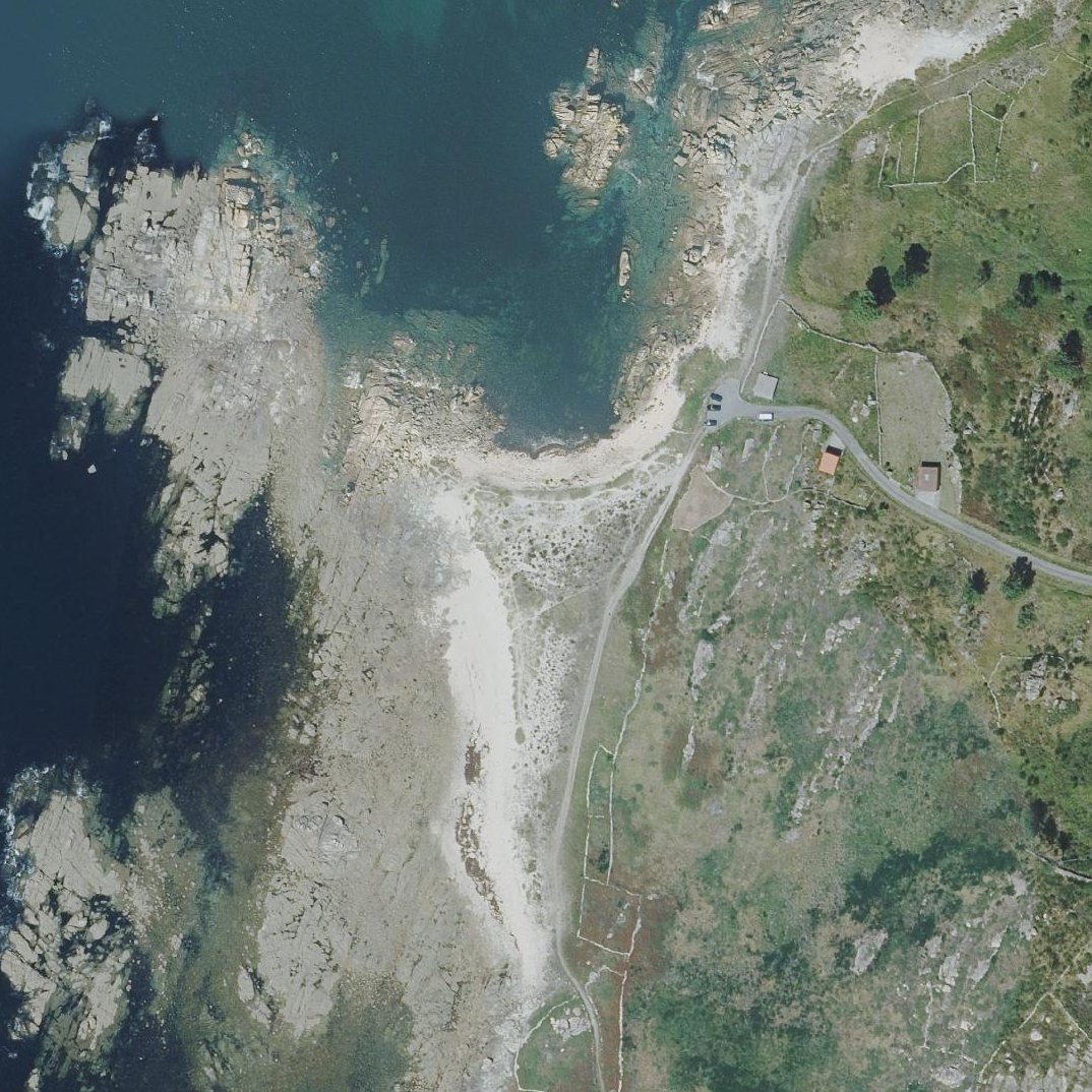 Aerial map of Praia de Salomba