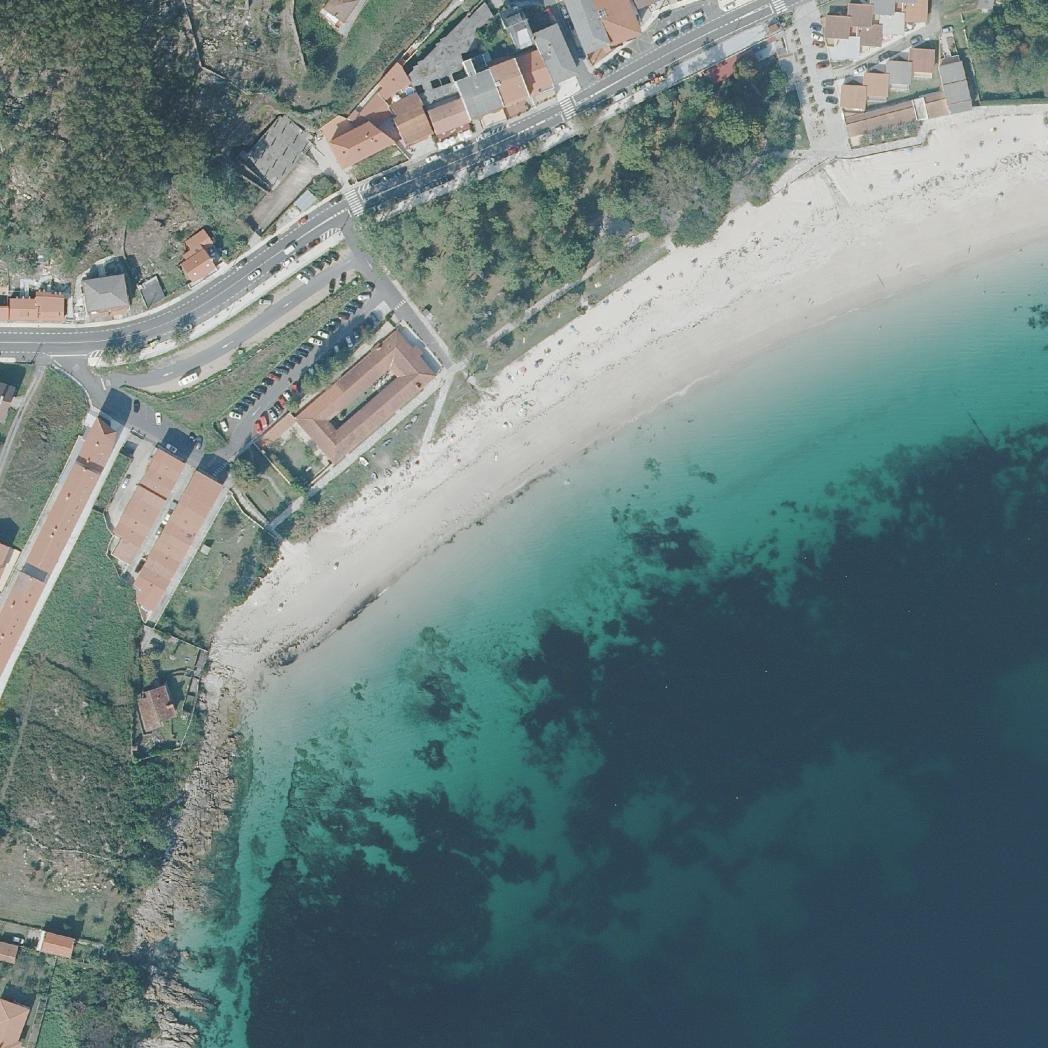 Aerial map of Praia de San Francisco