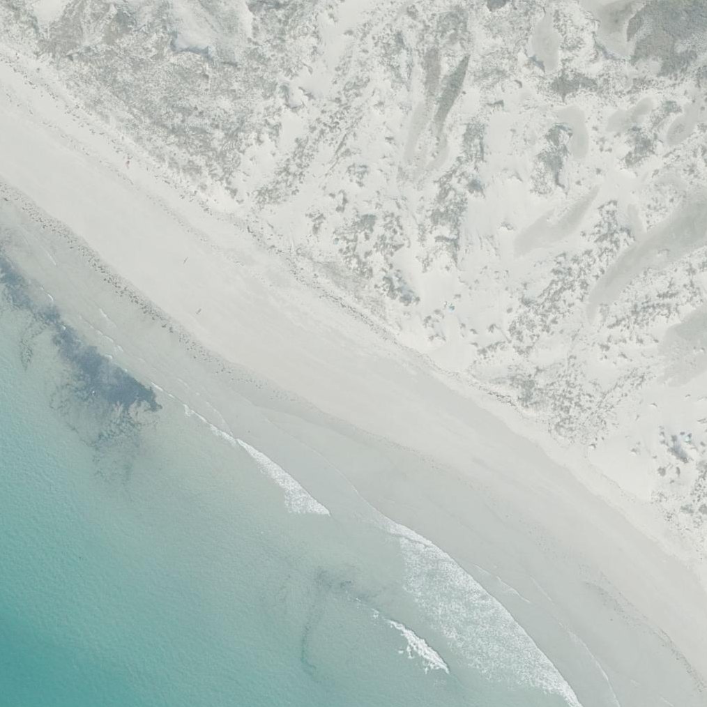Aerial map of Praia de San Mamede
