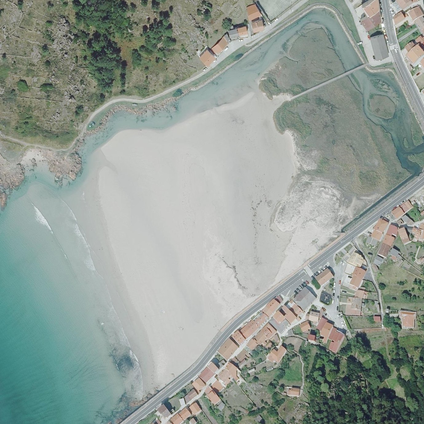 Aerial map of Praia de San Pedro