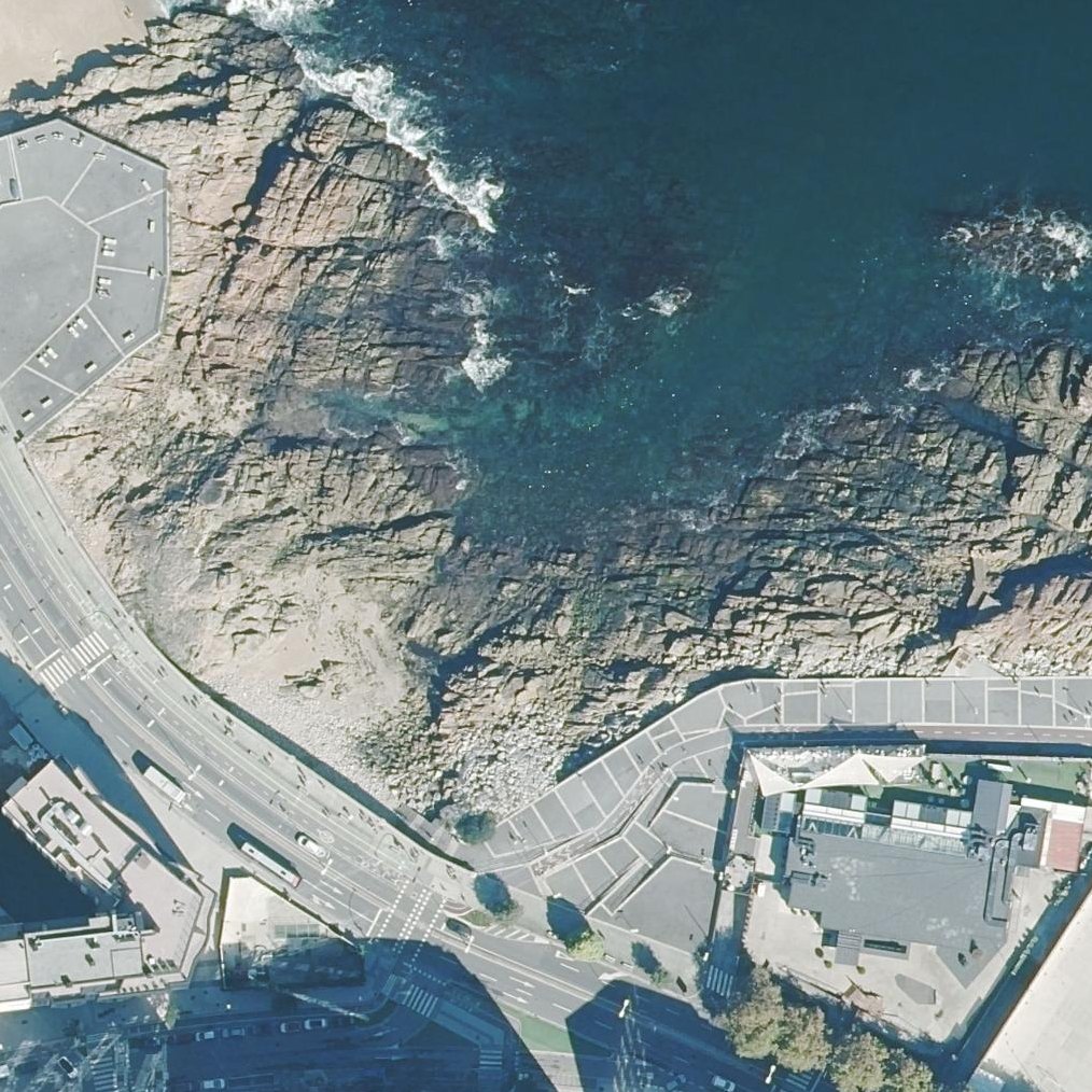 Aerial map of Praia de San Roque