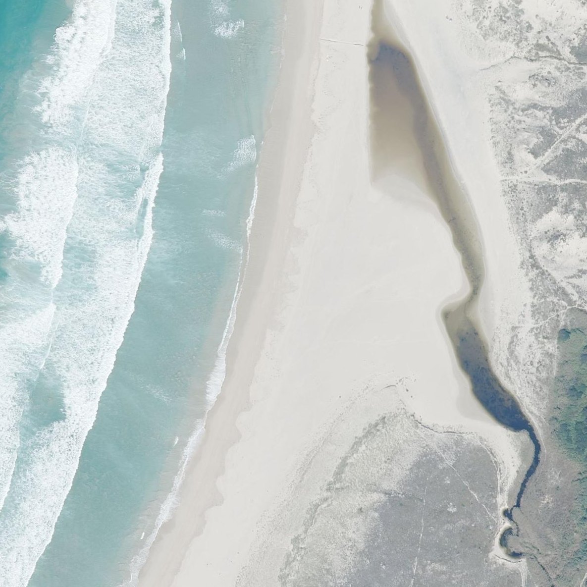 Aerial map of Praia de San Xurxo