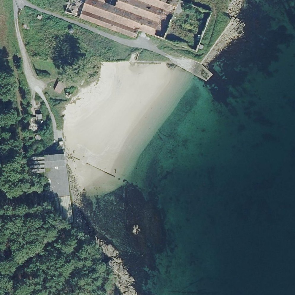 Aerial map of Praia de Somorto