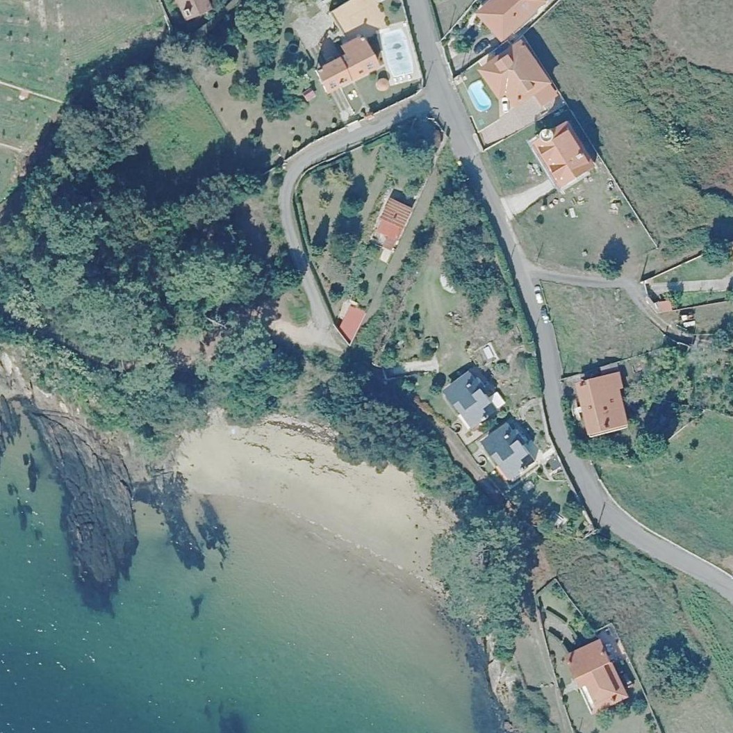 Aerial map of Praia de Tronco