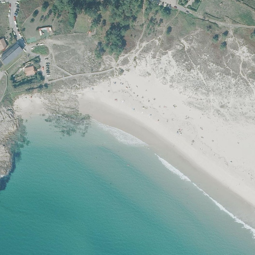 Aerial map of Praia do Ancoradoiro