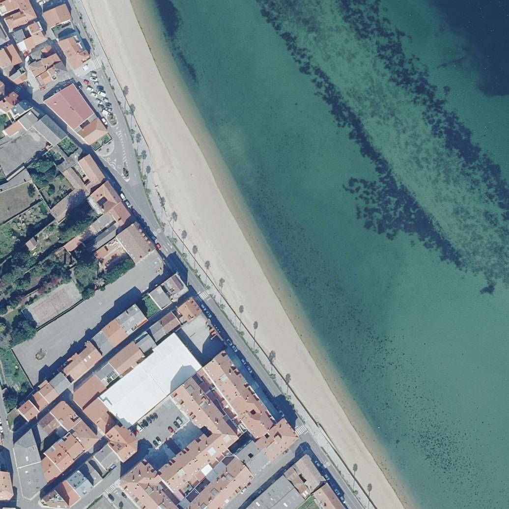 Aerial map of Praia do Areal