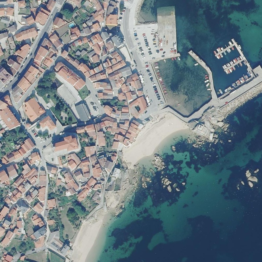Aerial map of Praia do Baluarte