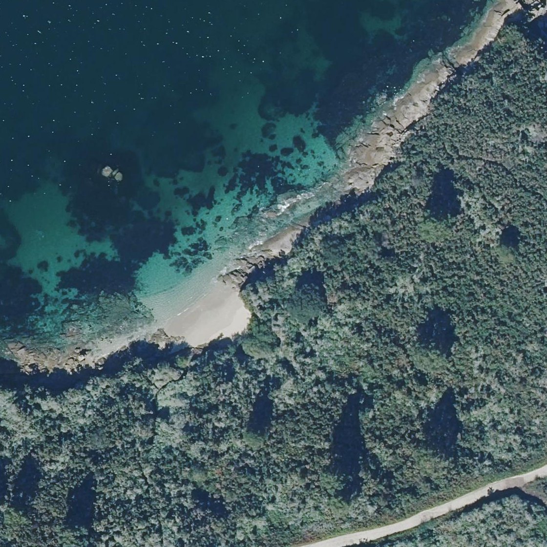 Aerial map of Praia do Cabalo