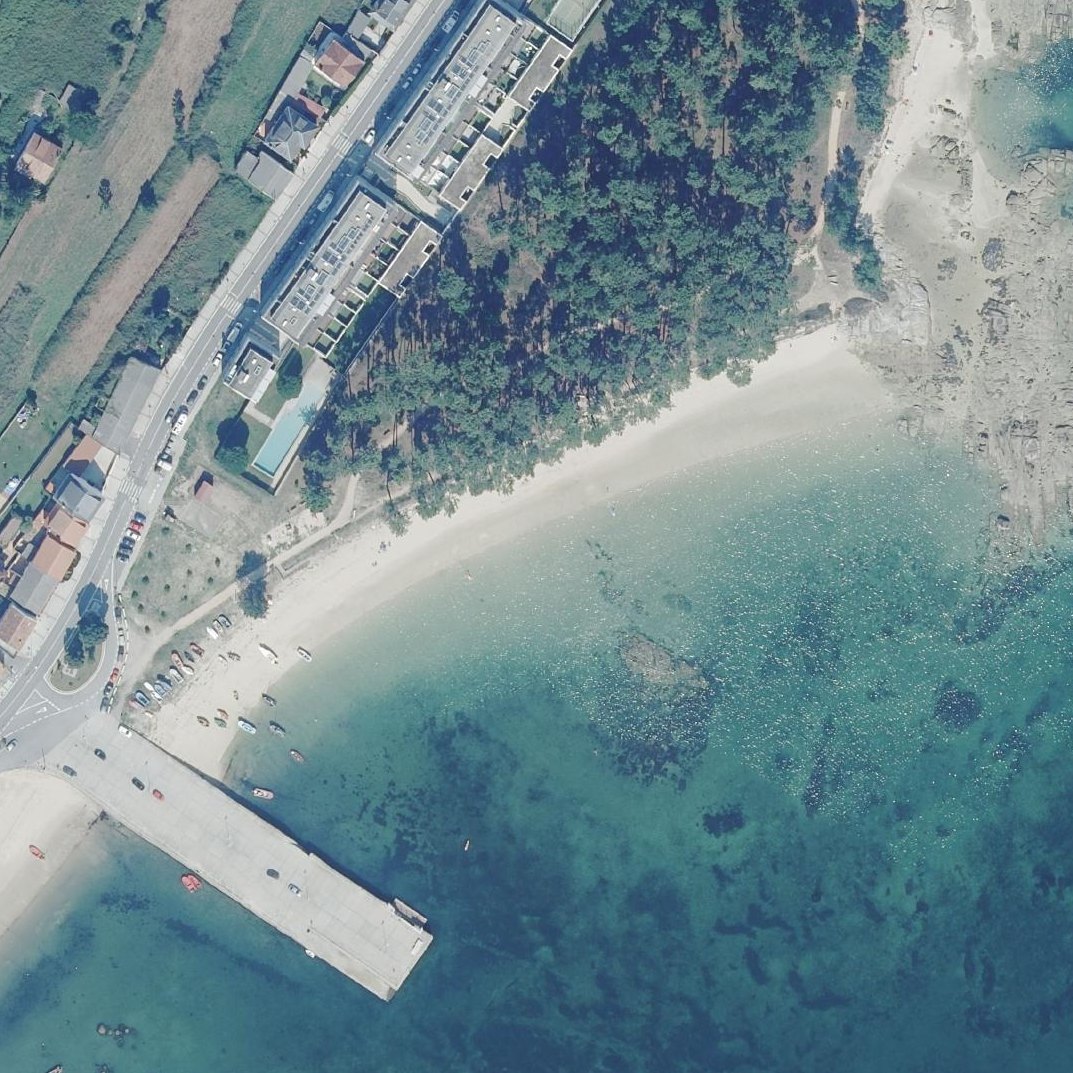 Aerial map of Praia do Cabodeiro