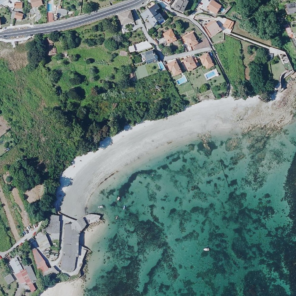 Aerial map of Praia do Canabal